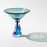 Aqua-Blue Martini Glass
